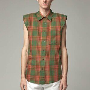 BNWT SS20 DRIES VAN NOTEN CASUL SLEEVELESS SHIRT 46